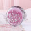 PU Leather Makeup Mirror For Women, Magnifying Mirror, Handheld Foldable Design, Pink, 2Pcs 2