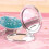 PU Leather Makeup Mirror For Women, Magnifying Mirror, Handheld Foldable Design, Pink, 2Pcs 5
