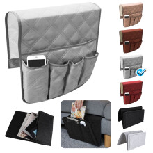 Organizador para reposabrazos de sofá de tamaño universal, funda antideslizante para sillón reclinable de doble cara para un fácil acceso,