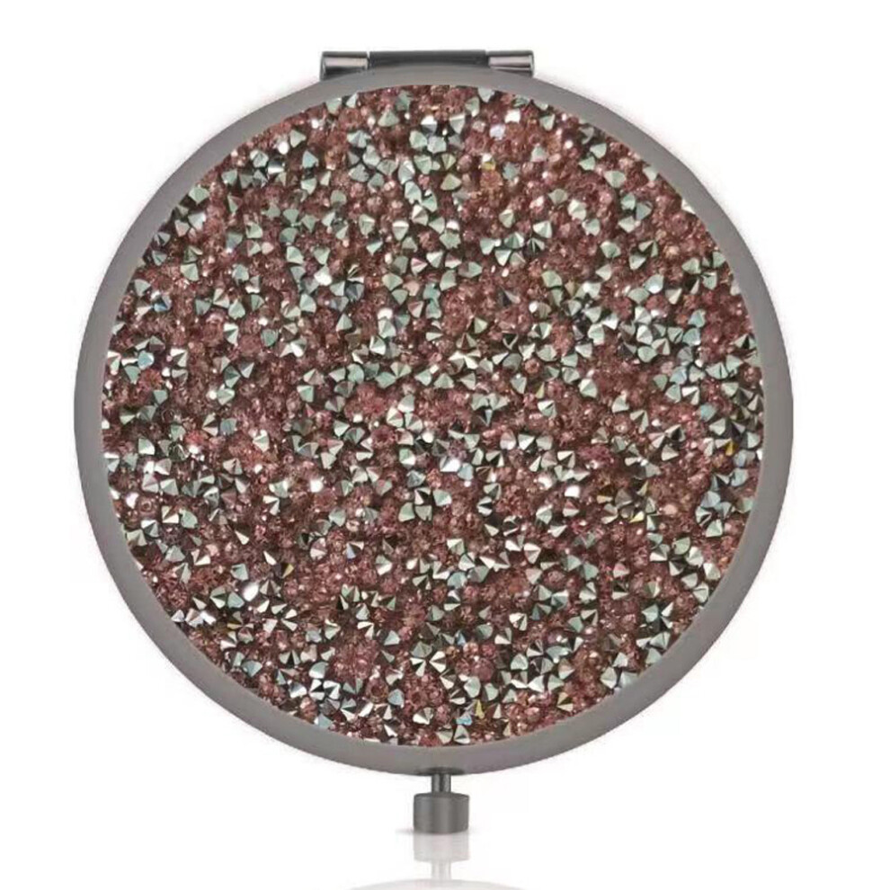 Handheld Travel Makeup Mirror, Double-Sided Compact For Precise Makeup Application, Elegant Design For Every Beauty Enthusiast
