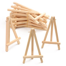 10PCS Wooden Tabletop Easels Small Canvas Stand for Painting, Photo Display, Chalkboard Signs