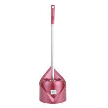 Conjunto de limpeza de vaso sanitário com cabo em aço inoxidável, desentupidor de vaso sanitário resistente para uma escovação eficiente do