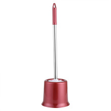 Ferramenta de limpeza versátil, design compacto, cerdas duráveis, conjunto de escova de vaso sanitário em aço inoxidável para limpeza profunda e