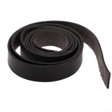 Leather Craft Strap 15mm Wide x 2m Long Black for DIY Bag Making and Leatherworking Projects
