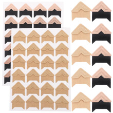 SelfAdhesive Photo Corners Set of 192 Rose Gold and Kraft for Scrapbooking Albums and Picture Frames