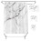 Modern Marble Print Bathroom Mat, Exquisite Design Creative Pattern Floor Mat, Machine-Washable Waterproof Polyester Fabric With Fast-Drying Water Abs 1