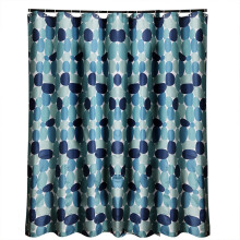 Wasserdichter Duschvorhang aus Polyester, maschinenwaschbar, strapazierfähiges Material, elegantes Muster für moderne Badezimmer (S)
