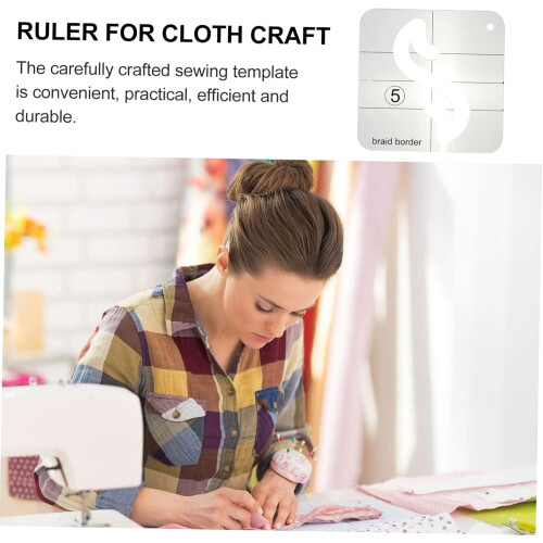 Quilting Ruler Template Acrylic Hollow Design Sewing Guide for Clothing Pattern Cutting 2