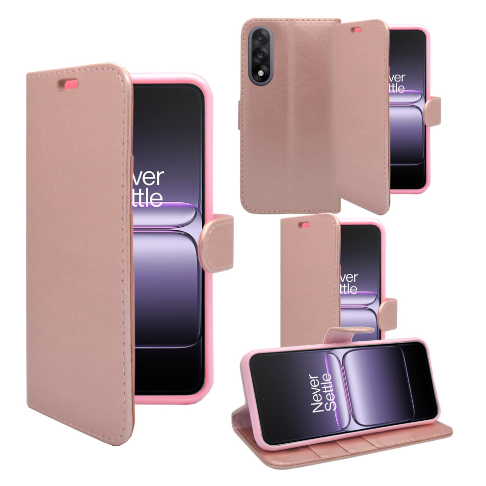 (Rose ) For Oneplus Nord 5 Wallet Flip Pu Leather Card Slot Pouch Case Gold 3479250952501