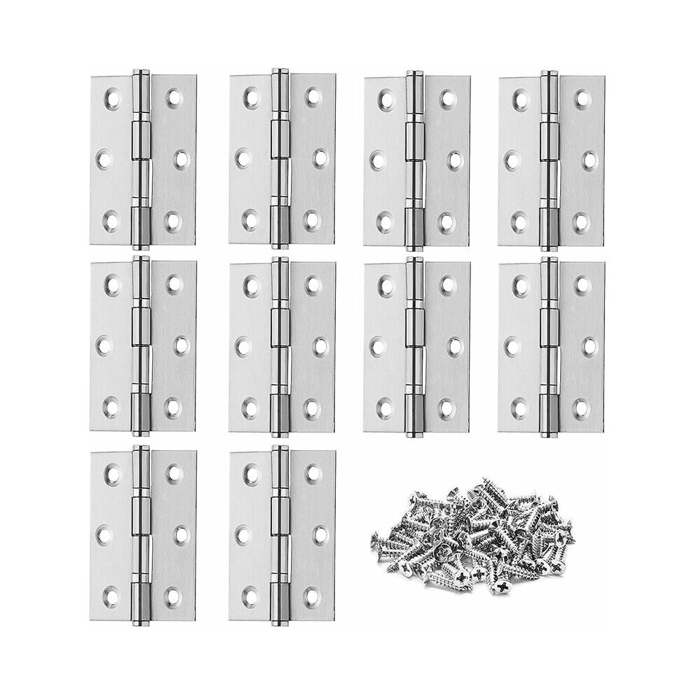 Silver Tone Furniture Hardware, Interior Door Hardware With Rust Resistance And Smooth Operating Plain Bearing, Stainless Steel Folding Hinge For Ever 9454554098531