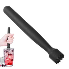 Cocktail Muddler with Ergonomic Handle for Mixing Fruit Drinks and Crushing Ice, Kitchen Bar Tool