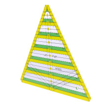 Plastic Sewing Ruler for Quilting and Embroidery Stitching, Clear Measuring Tool for Tailors and Crafters