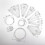 Quilting Ruler Set Acrylic Clear Patchwork Templates for Sewing, 10 Pcs Regular Plate 3