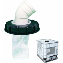 Rainwater Tank Cover with Reusable Filter Bag, IBC Tank Lid for Easy Empty Rinse and Fine Processing, Supported by Heavy Duty Material and Multiple Ca