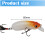 Δόλωμα Crankbait με εσωτερικό βάρος και θάλαμο κουδουνίστρας, δόλωμα ακριβείας χωρίς 5