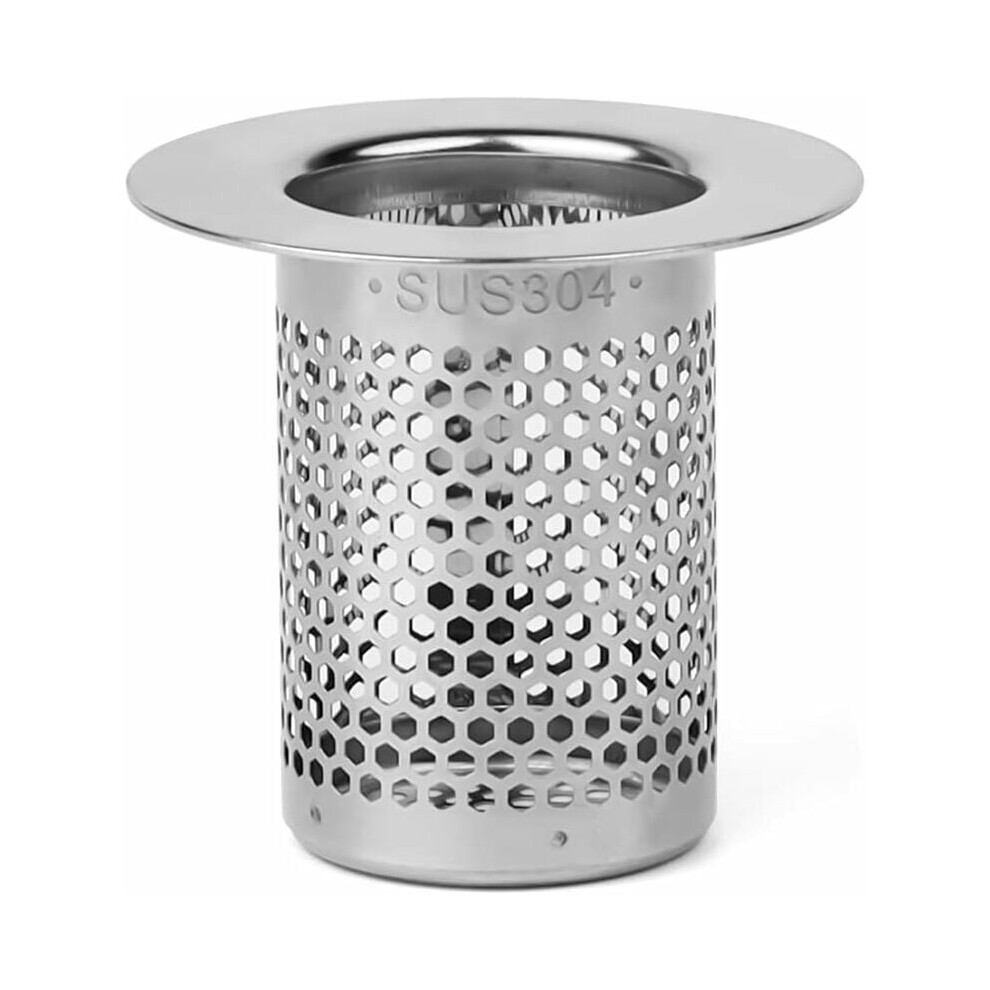 Bathroom Sink Strainer, Stainless Steel Deep Cylindrical Design, Effective Filtering & Anti-Clogging Hair Catcher, Wide Application For Bathroom Kitch 9466005140904
