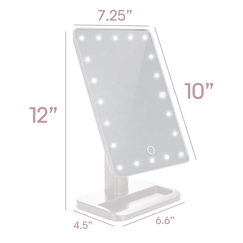 Makeup Mirror with Lights and Bluetooth Speaker, 180 Degree Rotation for Unmatched Versatility 1