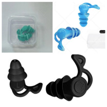Swimming Ear Plugs Adults, 3 Pairs Ear Plugs Swimming Reusable Waterproof Ear Earplugs for Swimming, Surfing, Snorkeling & Water Sports (Adults & Teen