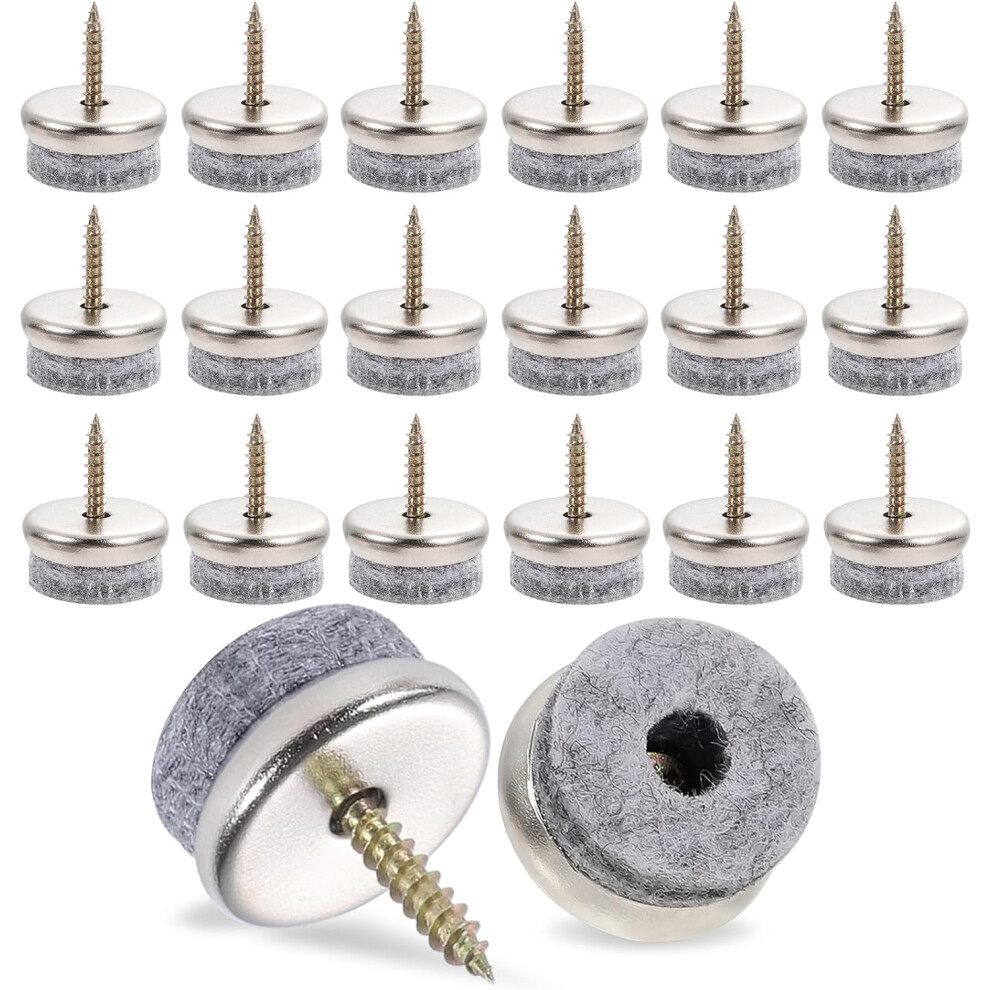 24 Stã¼Ck Filzgleiter Schrauben, 22Mm Durchmesser Filzgleiter Schrauben,Stuhlbeinschoner Filz Mit Schraube Fã¼R Mã¶Bel Stã¼Hle Laminat Parkett 9454554100791