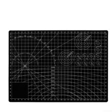 Self Healing Double Sided Cutting Mat with Grid Lines for Fabric Paper Card Making A3 Black
