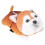 Χαριτωμένο βελούδινο μαξιλάρι Corgi με απαλό ύφασμα, λεπτή υφή και πολλαπλή χρήση 4