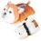 Χαριτωμένο βελούδινο μαξιλάρι Corgi με απαλό ύφασμα, λεπτή υφή και πολλαπλή χρήση 8
