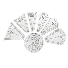Quilting Ruler Set 10 Pcs Acrylic Patchwork Templates for Sewing and Crafting Projects