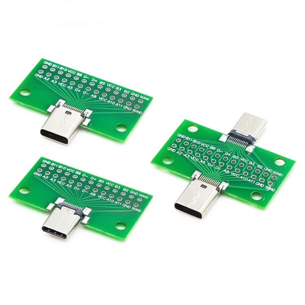 Usb Typec Adapter Board Usb 3.1 Connector Female To Male 2X13p To 2.54Mm Test Module Set Of 5 9323874596402