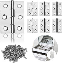 Bisagras para puertas resistentes a la corrosión, de acero inoxidable de 4'' x 3'' con rodamientos de bolas, paquete de 12 unidades para diversas