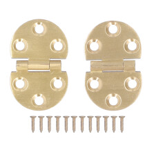 Juego de bisagras para cajones de joyero, herrajes para mesas plegables, latón macizo con tapa abatible de alta resistencia, aspecto único de