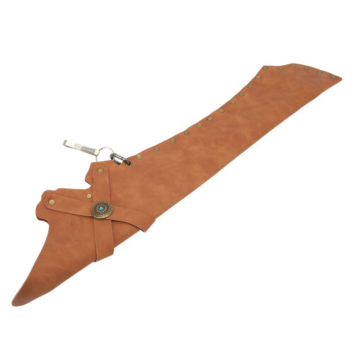 Aljava impermeável para flechas de arco e flecha, aljava de couro PU de grande capacidade com design retrô e suporte de cintura ajustável para 2