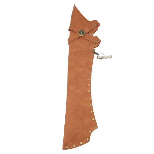 Aljava impermeável para flechas de arco e flecha, aljava de couro PU de grande capacidade com design retrô e suporte de cintura ajustável para 1