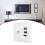 Πρίζα πολυμέσων HDMI Keystone Jack Premium Power Wall Socket Panel Διπλή USB Ethernet Ομοαξονική πρόσοψη για 3