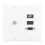 Πρίζα πολυμέσων HDMI Keystone Jack Premium Power Wall Socket Panel Διπλή USB Ethernet Ομοαξονική πρόσοψη για 5