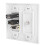 Πρίζα πολυμέσων HDMI Keystone Jack Premium Power Wall Socket Panel Διπλή USB Ethernet Ομοαξονική πρόσοψη για 7