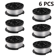 Fir de nailon poliamidic durabil pentru trimmere Black & Decker, fir de tuns iarba cu înfășurare CNC profesională, bobine de schimb pentru