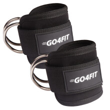Acessório para polia de perna, tiras de tornozelo para máquina de cabo, velcro de alta resistência, costuras reforçadas, anéis duplos em D,