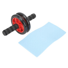 Aparelho vermelho para exercícios abdominais, roda de treino para o core com maior estabilidade e design ergonômico, equipamento de ginástica