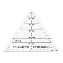 Triangle Quilting Ruler for Sewing Crafts, Handmade Equilateral Patchwork Tool for Women