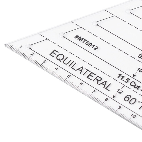 Triangle Quilting Ruler for Sewing Crafts, Handmade Equilateral Patchwork Tool for Women 1