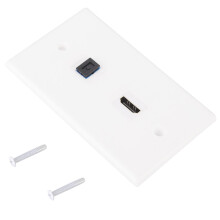 Plaque murale pour prise Keystone Cat6 pour immeuble de bureaux, plaque murale Ethernet avec conception durable anti-vieillissement pour une longue
