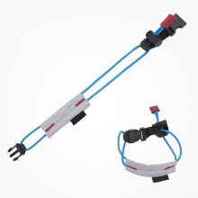 6pcs Reflective Cycling Leg Straps with Adjustable Elastic Buckle for Night Riding and Running Safety (Blue)