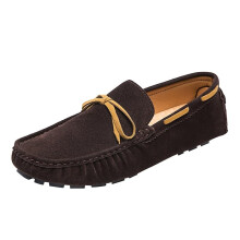 Men's Loafers Vegan Leather SlipOn Square Toe Driving Shoes AntiSlip Casual Outdoor Brown 11 UK
