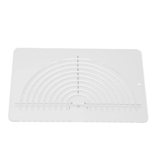 Circle Quilting Ruler Clear Acrylic Semicircle Sewing Template for Fabric Cutting and Patchwork