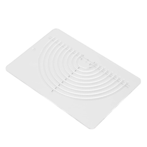 Circle Quilting Ruler Clear Acrylic Semicircle Sewing Template for Fabric Cutting and Patchwork 1