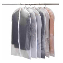 Transparenta klädpåsar med genomskinlig design, uppgraderad dragkedja, giftfritt, hållbart PE-material, andningsbara, vattentäta, dammtäta för