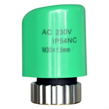 Water Floor Heating Manifold Actuator 230V IP54 Normally Closed 110N 2Wire for HVAC Systems