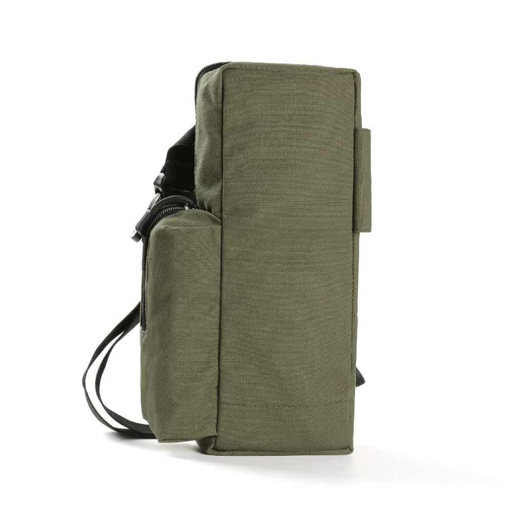 Portable Canvas Tent Pegs Storage Bag With Hammer Pouch For Camping Hiking Fishing Gear 9119770369765