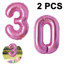 Ballons décoratifs chiffres étoilés de 101,6 cm (40 pouces), pour une utilisation intérieure et extérieure, parfaits pour les anniversaires, les