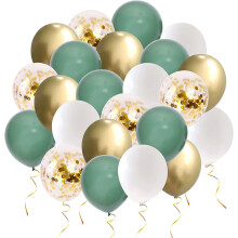 Ballons en latex non toxiques, décoration polyvalente et facile à gonfler, ballons verts et bleus pour décorations de fête